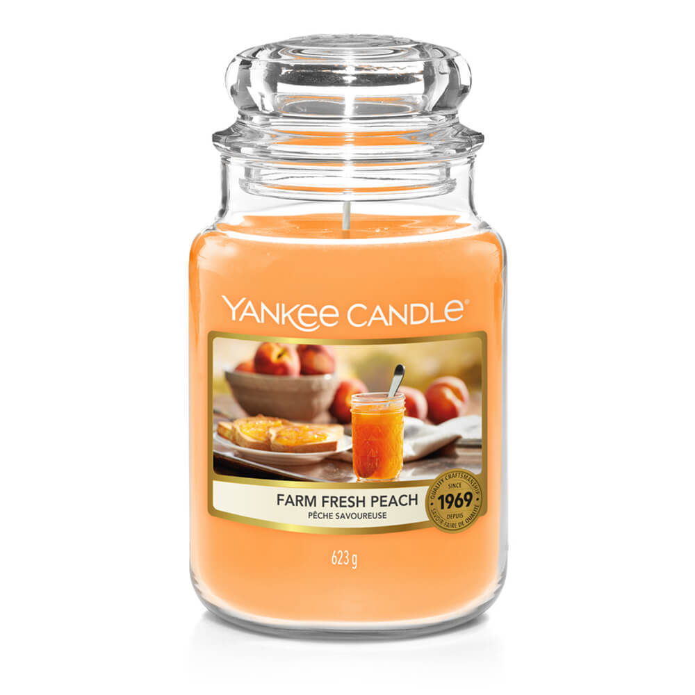 Yankee Candle Large Jar - Farm Fresh Peach 1 Shaws Department Stores