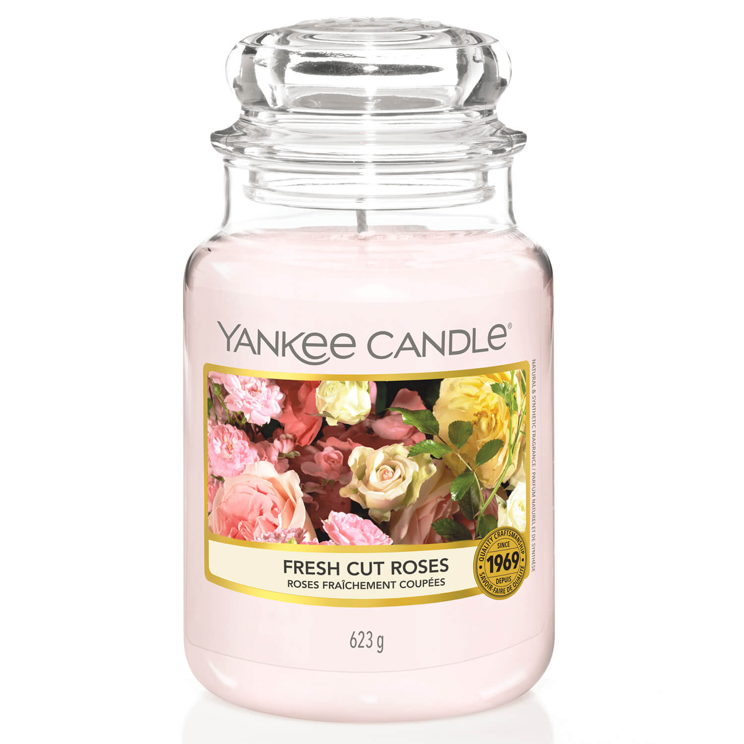 Yankee Candle Large Jar - Fresh Cut Roses 1 Shaws Department Stores