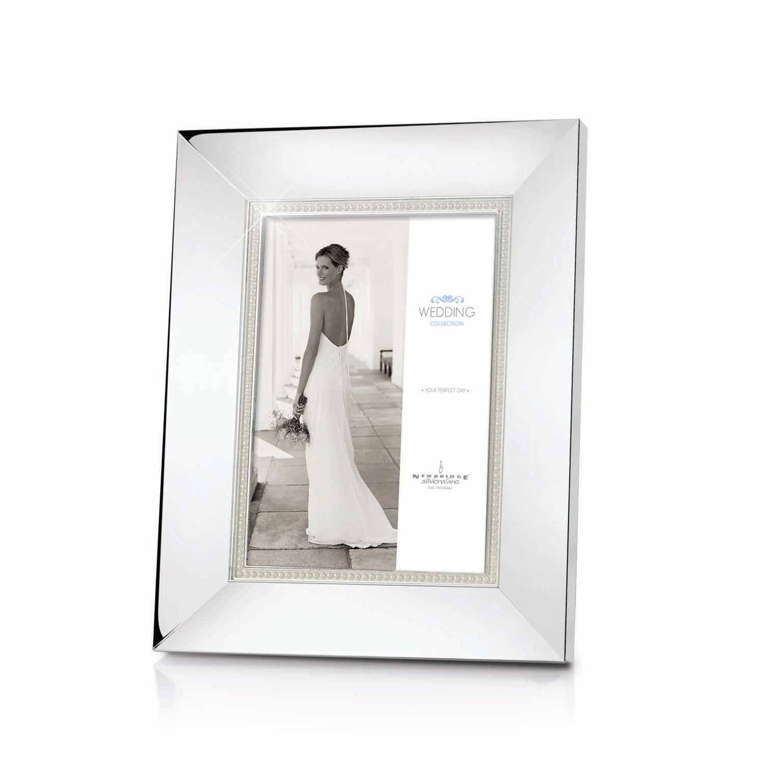 Newbridge Silverware Wedding Frame With Pearl Inset - 5x7&
