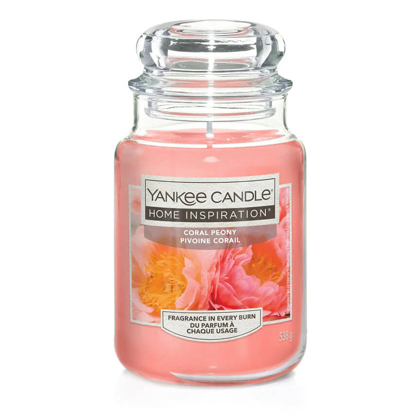 Yankee Candle Home Inspiration Large Candle - Coral Peony 1 Shaws Department Stores