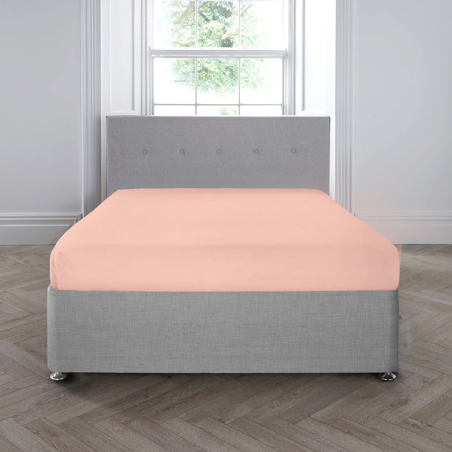 Appletree 200 TC 100% Cotton Extra Deep Fitted Sheet - Blush 1 Shaws Department Stores