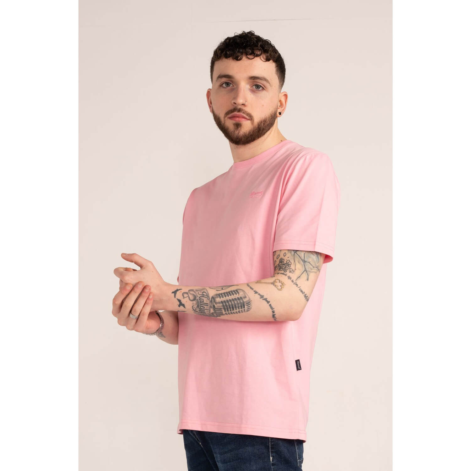 Mineral Glock Plain Tee - Pink 1 Shaws Department Stores