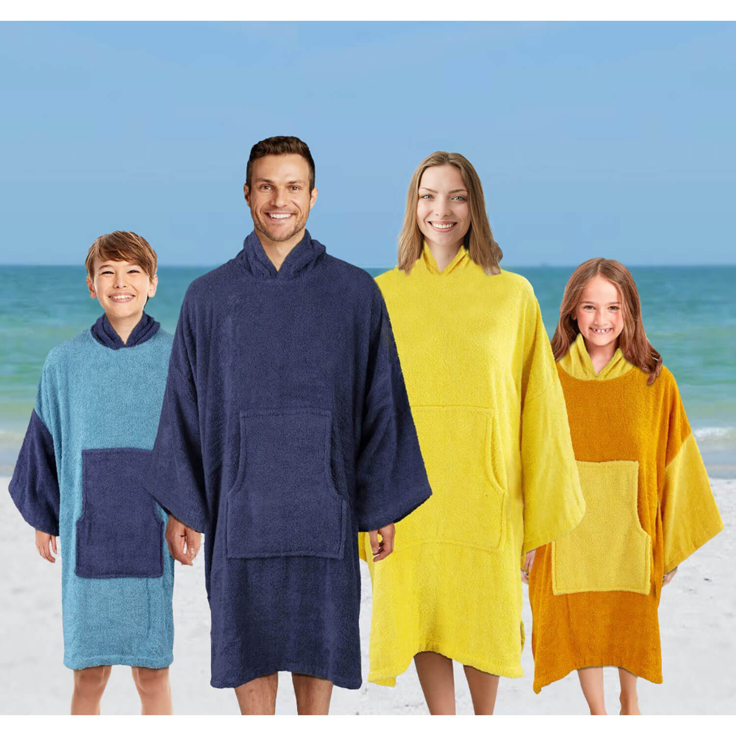 The Home Collection Kids Long Sleeve Poncho Towel - 100% Cotton 8 Shaws Department Stores