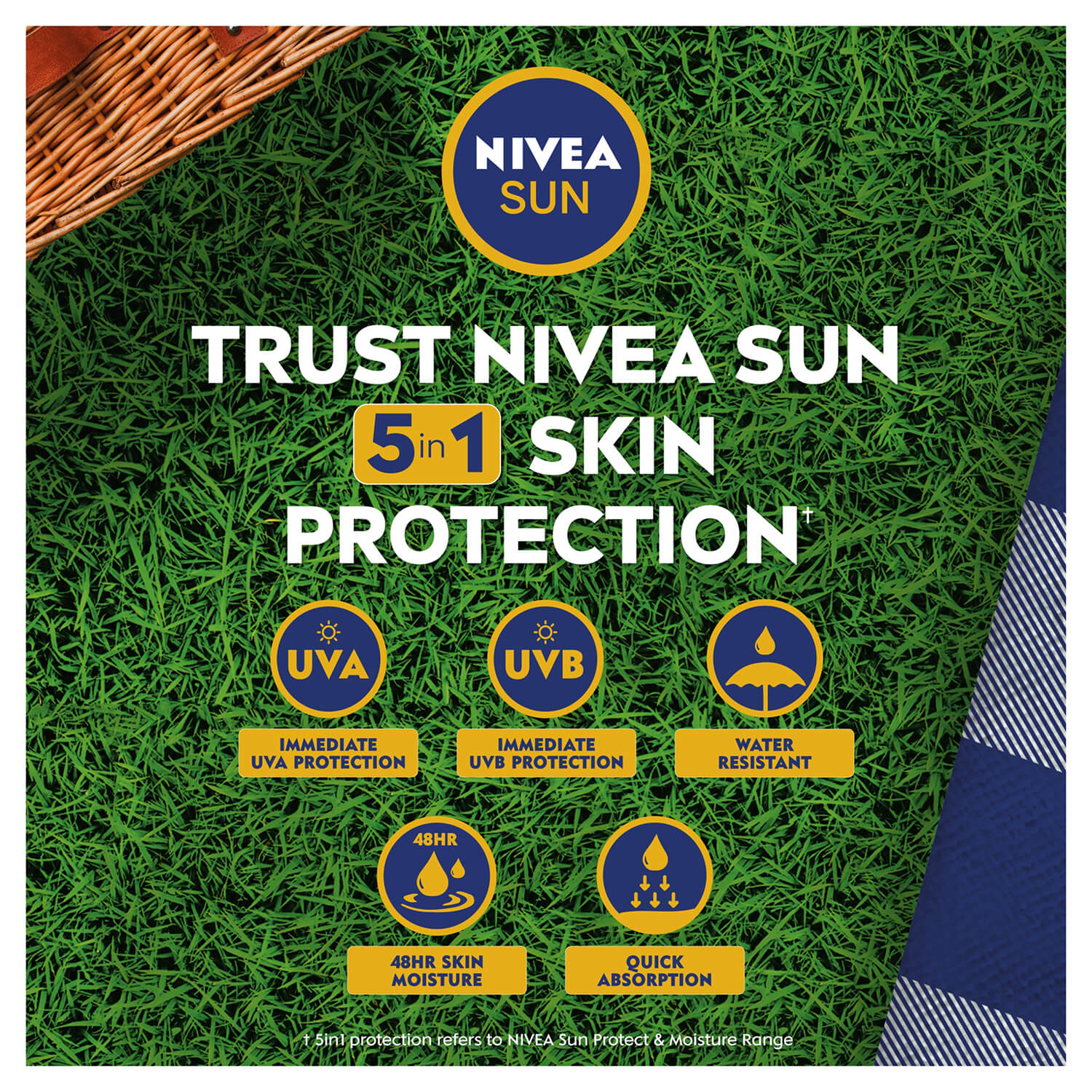 Nivea Protect &amp; Moisture Sun Spray SPF 50 - 200ml 2 Shaws Department Stores