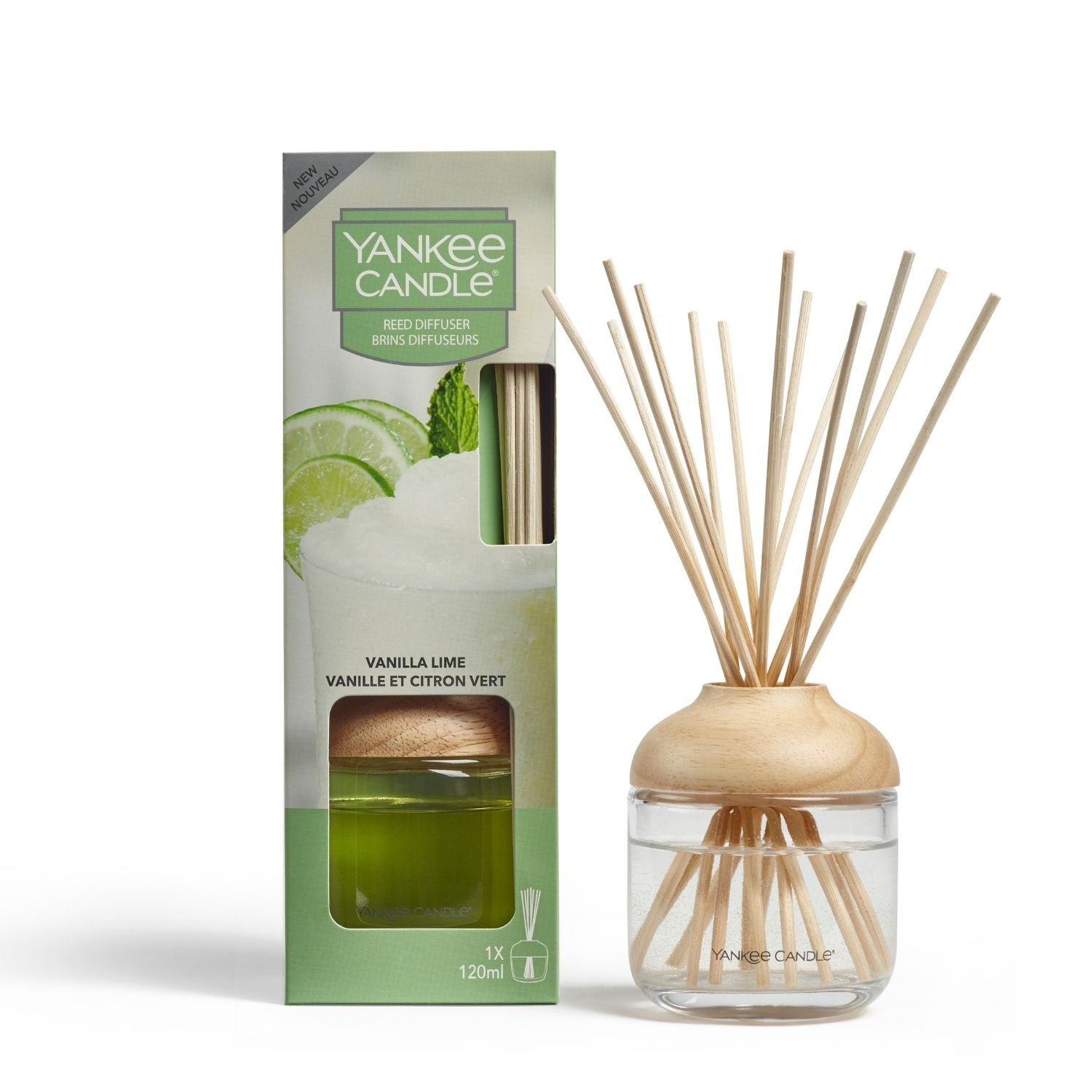 Yankee Candle Reed Diffuser - Vanilla &amp; Lime - Green 1 Shaws Department Stores