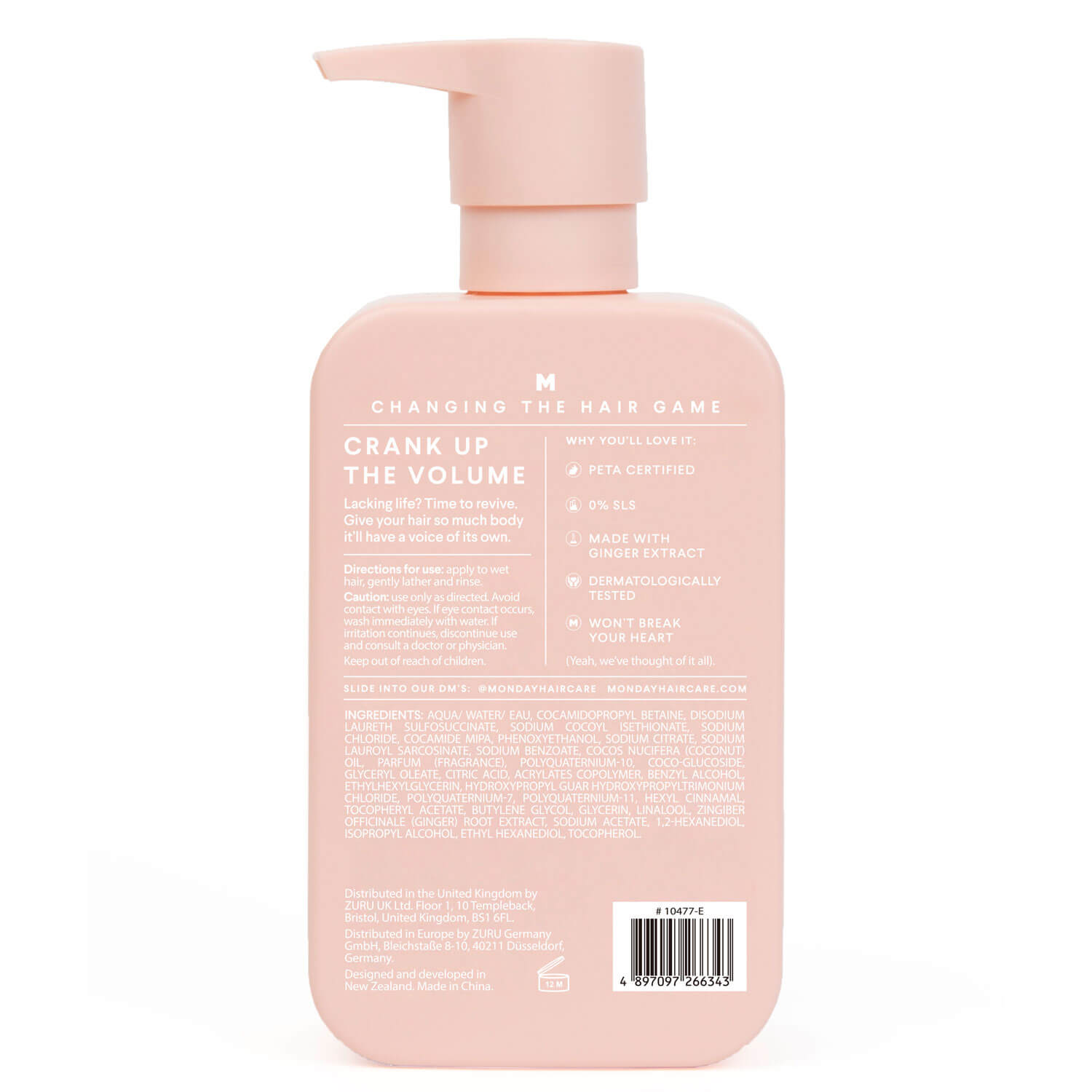 Monday Volume Shampoo 350ml 2 Shaws Department Stores